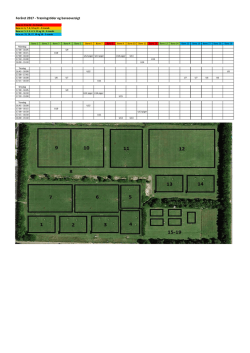 Foråret 2017 - Træningstider og baneoversigt