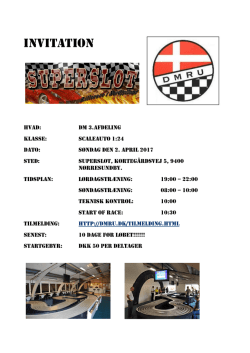 invitation - Dansk Mini Racing Union