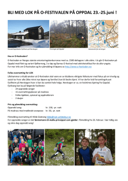 Mer info her - Lillehammer Orienteringsklubb