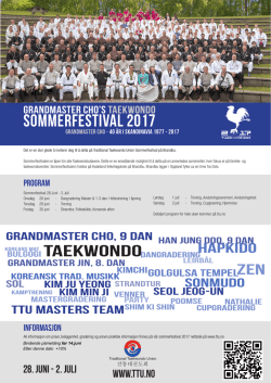 sommerfestival 2017 - Traditional Taekwondo Union