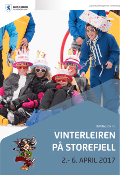 Invitasjon til Vinterleir 2017