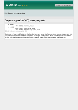 Dagens agenda (NO) :2017-03-06