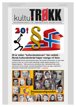 Kulturtrøkk nr. 5 - Norsk kulturskoleråd