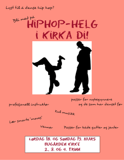 Invitasjon hip hop-helg