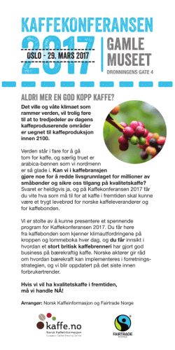 Last ned flyer - Norsk kaffeinformasjon