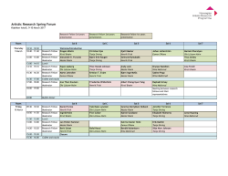 Schedule presentations