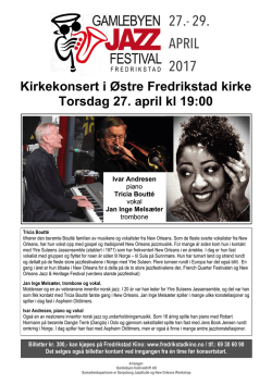 27.- 29. april 2017 - Sarpsborg Jazzklubb