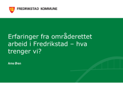 Utvalgsleder Arne Øren, Fredrikstad kommune