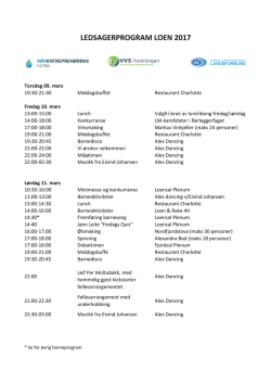 ledsagerprogram loen 2017 - Invitasjon til VVS