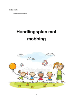Handlingsplan mot mobbing
