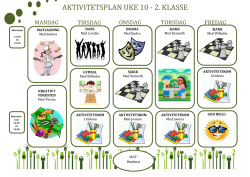 aktivitetsplan uke 10 - 2. klasse