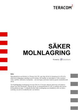 Colocation Säker Molnlagring pdf 140 kB