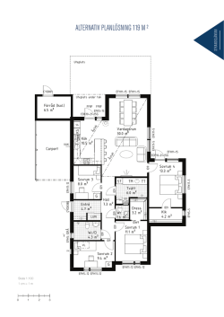 Page 1 STRANDGLÄNTAN ALTERNATIV PLANLÖSNING 119 M ² 0