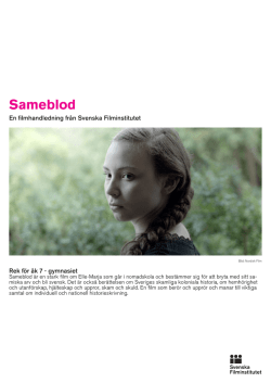 Sameblod - Svenska Filminstitutet
