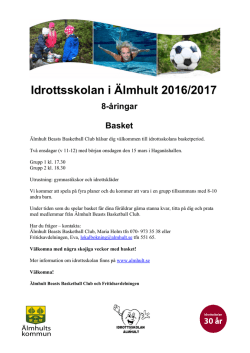 Idrottsskolan i Älmhult 2016/2017 8