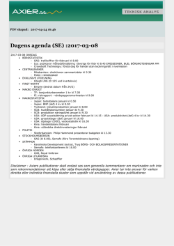 Dagens agenda (SE) :2017-03-08
