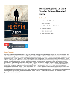 Read Ebook  La Lista (Spanish Edition