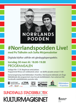 Inbjudan Norrlandspodden live