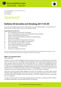 Årsmöteshandlingar för 2016 - Södertälje