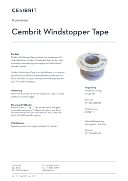 Cembrit Windstopper Tape