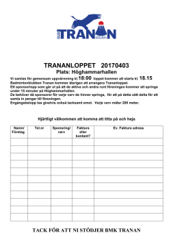 TrananLoppet - IdrottOnline
