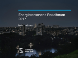 Energibranschens Rakelforum 2017