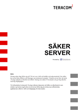 Colocation Säker Server pdf 103 kB