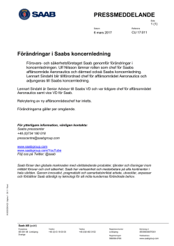 Release - Saab Group