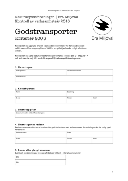 Kontroll Godstransporter 2016, Green Cargo
