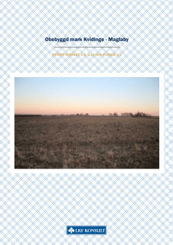 Obebyggd mark Kvidinge - Maglaby