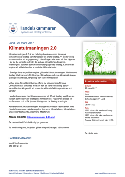 Ladda ned en PDF på inbjudan - Sydsvenska Industri