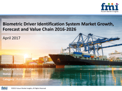 Biometric Driver Identification System Market Revenue, Opportunity, Segment and Key Trends 2016-2026