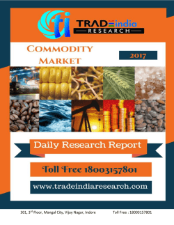 Commodity Daily Research Report 02-05-2017 by TradeIndia Research