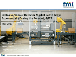 Explosive Vapour Detector Market Demand is Increasing Rapidly in Recent Years