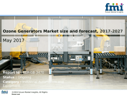 Trends in the Ozone Generators Market  2017-2027