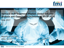 Varicose Vein Treatment Market Poised for Robust CAGR of over 6.4% through 2026