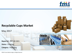 Recyclable Cups Market Growth with Worldwide Industry Analysis to 2027