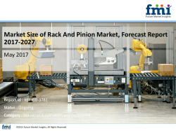 Market Size of Rack And Pinion Market, Forecast Report 2017-2027