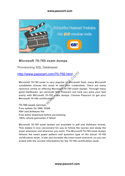 Microsoft 70-765 exam dumps