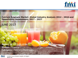 Calcium Sulphate Market