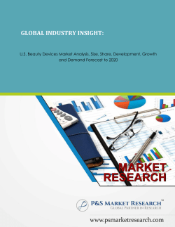 U.S. Beauty Devices Market Analysis, Size, Share, Development, Growth and Demand Forecast to 2020 by P&S Market Research