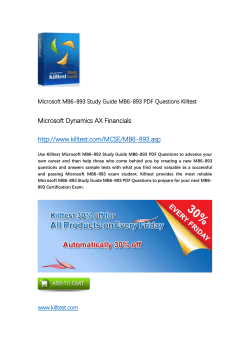 MB6-893 Microsoft Certification Training