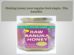 Making honey your regular food staple - The benefits