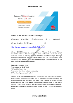 VMware VCP6-NV 2V0-642 dumps