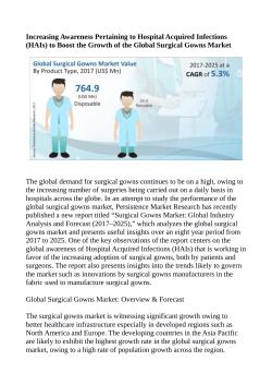 Surgical Gowns MarketSurgical Gowns Market Anticipated to Value US$ 1,703.9 Million By 2025