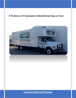 Cincinnati Residential Moving Services