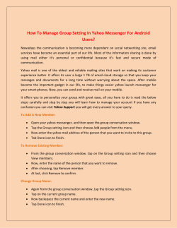 How To Manage Group Setting In Yahoo Messenger For Android Users