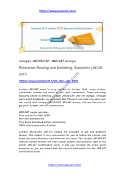 Juniper JNCIS-ENT JN0-347 dumps