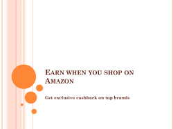 Earn When You Shop On Amazon