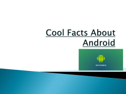 Cool Facts About Android